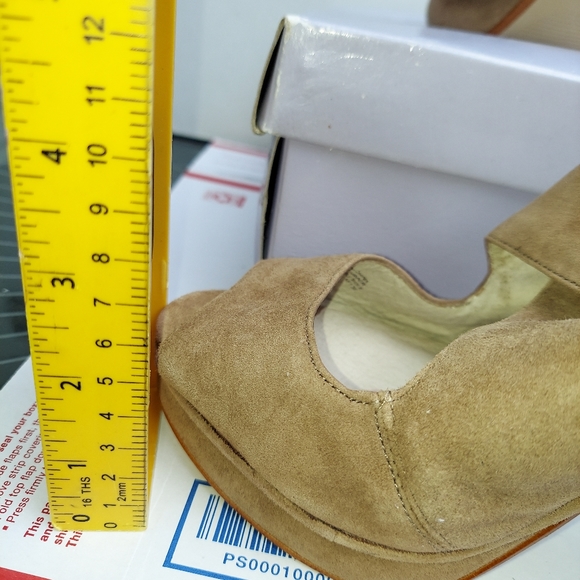 MICHAEL Michael Kors Dune sz 9.5 ELENA Cross Strap Platform Heels - Picture 5 of 13